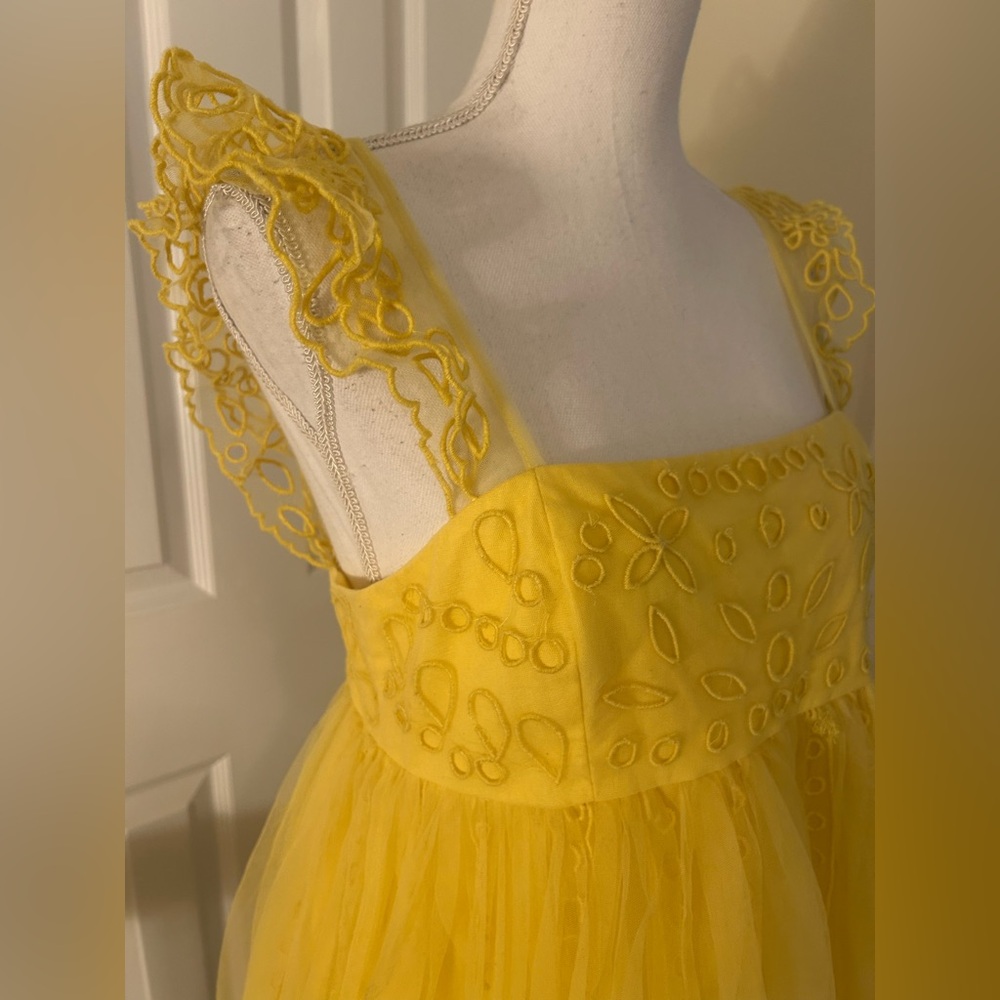 Anthropologie Let Me Be Eyelet Tulle Mini Dress NWT! - Picture 7 of 16